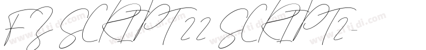 FZ SCRIPT 22 SCRIPT2字体转换